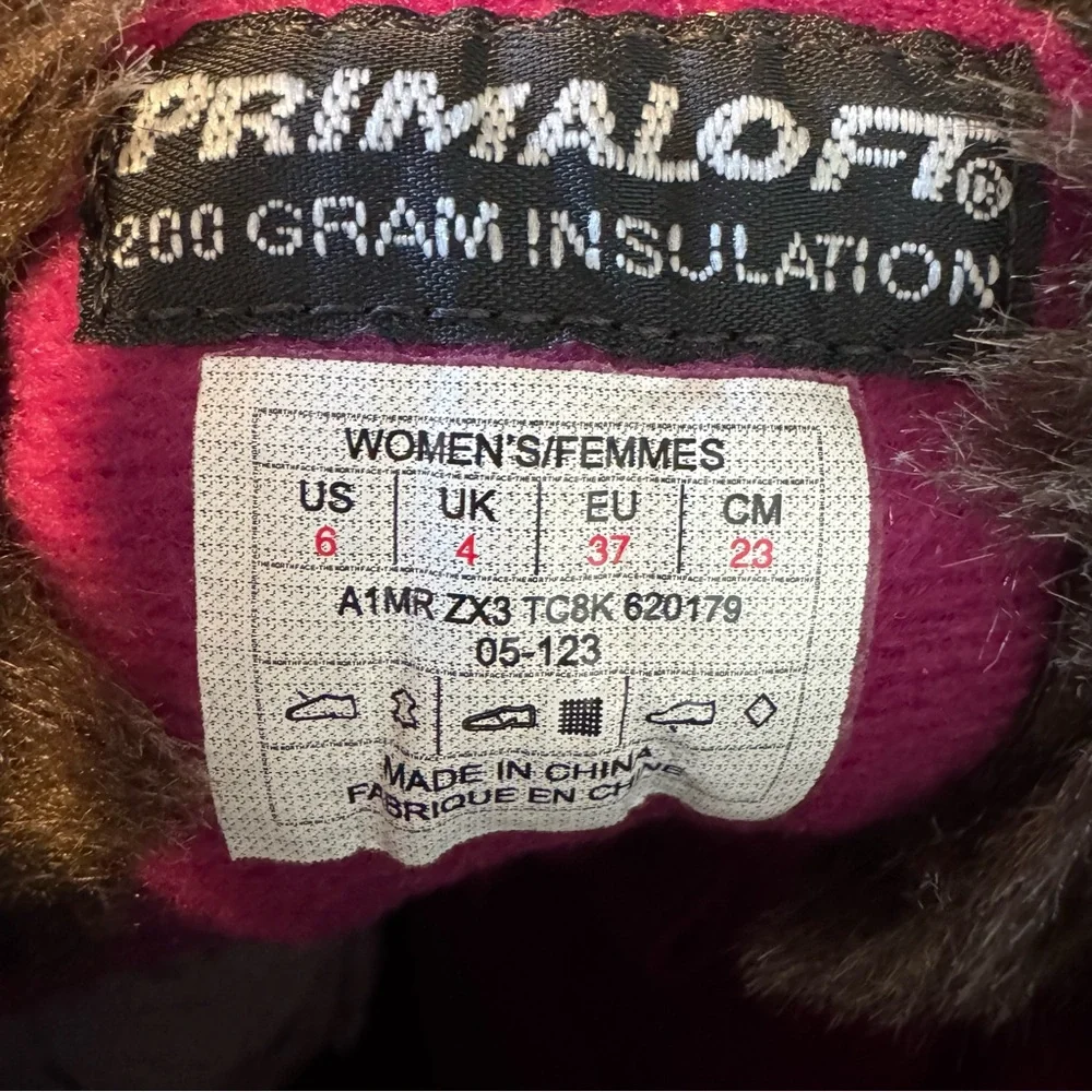 THE NORTH FACE Size 6 Women’s Brown Boots - Primaloft 200g Insulation
